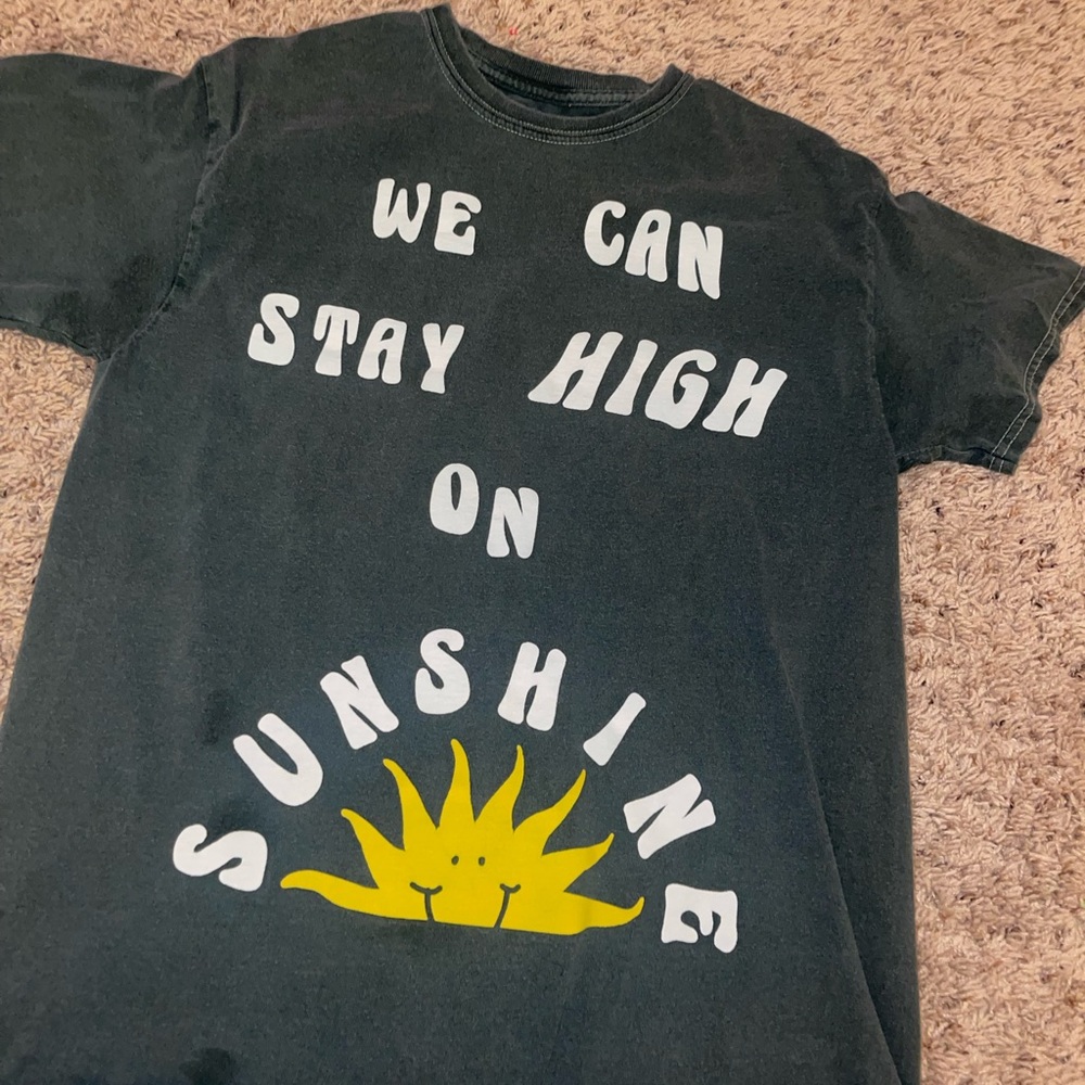 UO green oversized shirt